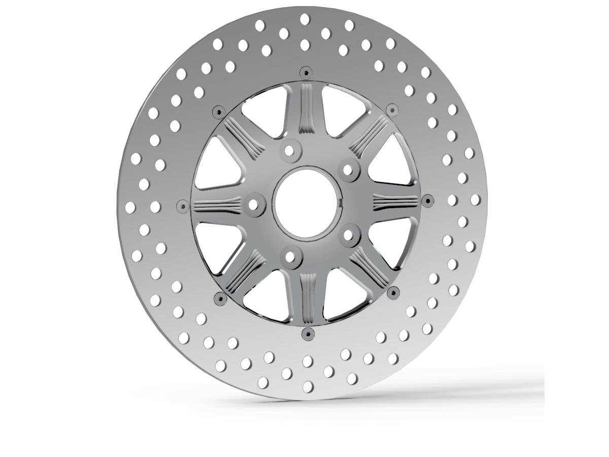 Velocity 2-Piece Brake Rotor Chrome Stainless Steel 11,8" Front