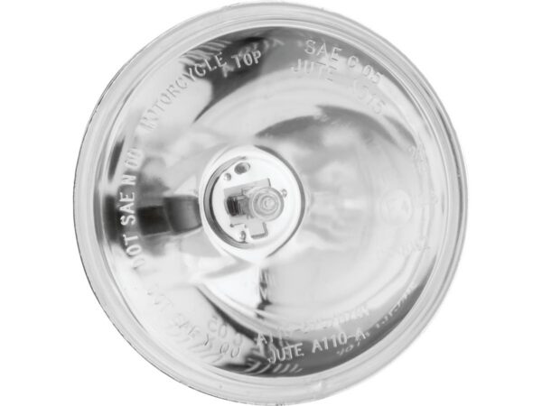 Curved 4 1/2" Spotlight Insert Smooth reflector Chrome Clear H4