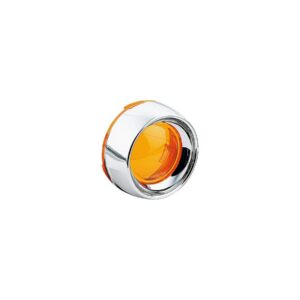 Deep Dish Indicator Bezels Chrome Amber