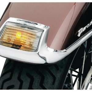 Front Fender Marker Light Lens Kit Smoke lense, with 1 amber LED
