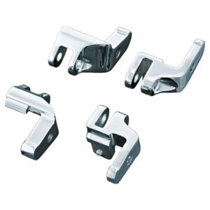 Driver Floorboard Relocation Brackets Chrome