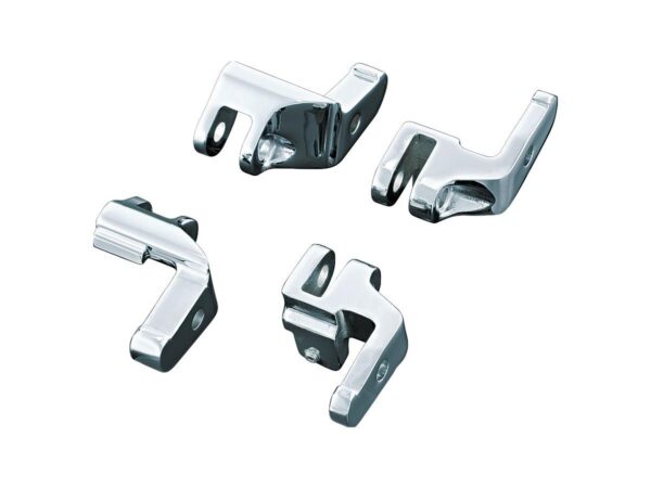 Driver Floorboard Relocation Brackets Chrome