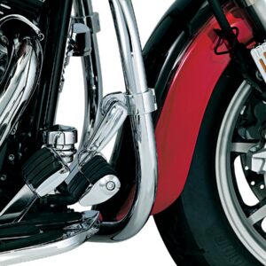 Longhorn Offset Highway Pegs with 1 1/4" Magnum Quick Clamp Dually Pegs Chrome