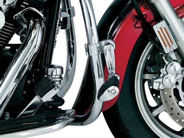 Longhorn Offset Highway Pegs with 1 1/4" Magnum Quick Clamp Dually Pegs Chrome — изображение 2