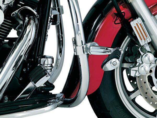 Longhorn Offset Highway Pegs with 1 1/4" Magnum Quick Clamp Dually Pegs Chrome — изображение 3
