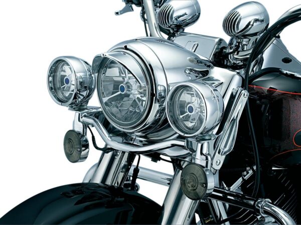 7" Headlight Visor Chrome — изображение 2