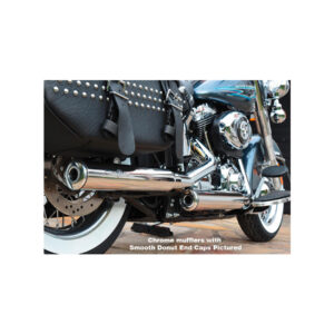 Gun Smooth Slip On Mufflers Donut End Cap Black Black