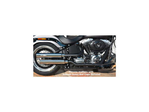 Gun Smooth Slip On Mufflers Donut End Cap Black Black — изображение 2