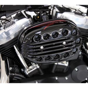 Slotted Air Filter Cover Gloss Black