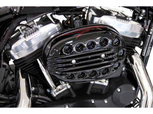 Slotted Air Filter Cover Gloss Black