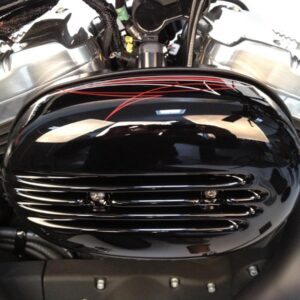 Fin Air Cleaner Cover Black Gloss