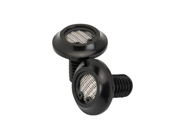 Radius Breather Bolts 3/8"-17 Black