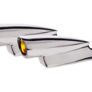 Mini Hot Spot Turn Signal Chrome Amber