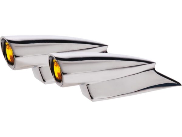 Mini Hot Spot Turn Signal Chrome Amber