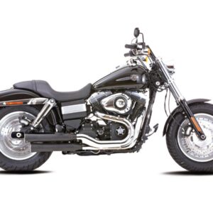 Double Groove Slip-On Mufflers Black Satin