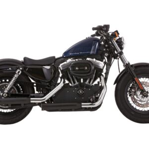 Double Groove Slip-On Mufflers Black Satin
