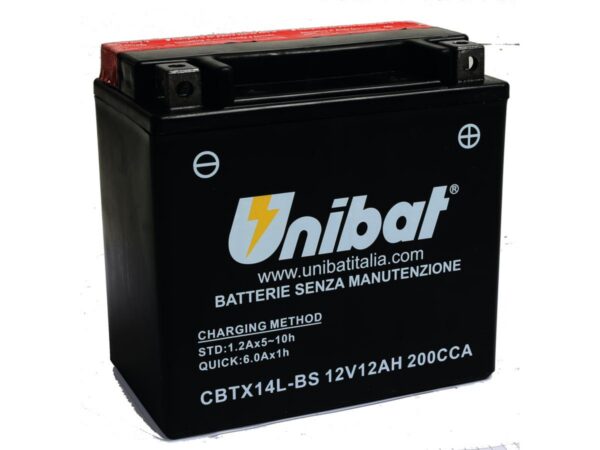 Maintance Free Series CBTX14L-BS Battery Dry Battery with Acid Pack AGM, 200 A, 12.0 Ah