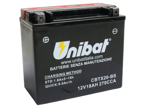 Maintance Free Series CBTX20-BS Battery Dry Battery with Acid Pack AGM, 270 A, 18.0 Ah