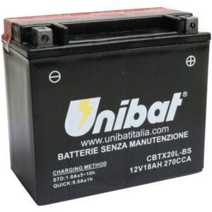 Maintance Free Series CBTX20L-BS Battery Dry Battery with Acid Pack AGM, 270 A, 18.0 Ah
