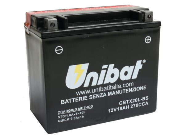Maintance Free Series CBTX20L-BS Battery Dry Battery with Acid Pack AGM, 270 A, 18.0 Ah