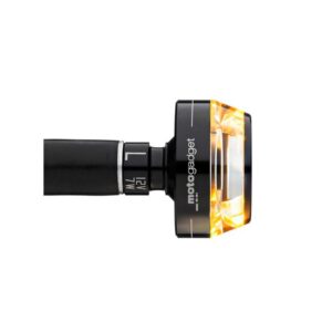 mo.blaze disc LED Bar End Turn Signal Left Side Black Anodized Clear LED