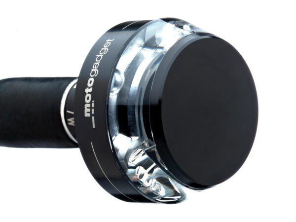 mo.blaze disc LED Bar End Turn Signal Right Side Black Anodized Clear LED — изображение 4