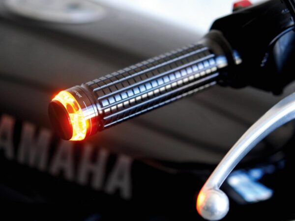 mo.blaze disc LED Bar End Turn Signal Right Side Black Anodized Clear LED — изображение 7