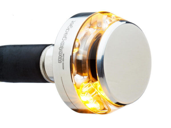 mo.blaze disc LED Bar End Turn Signal Right Side Aluminium Polished Clear LED — изображение 2