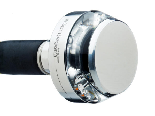 mo.blaze disc LED Bar End Turn Signal Right Side Aluminium Polished Clear LED — изображение 3