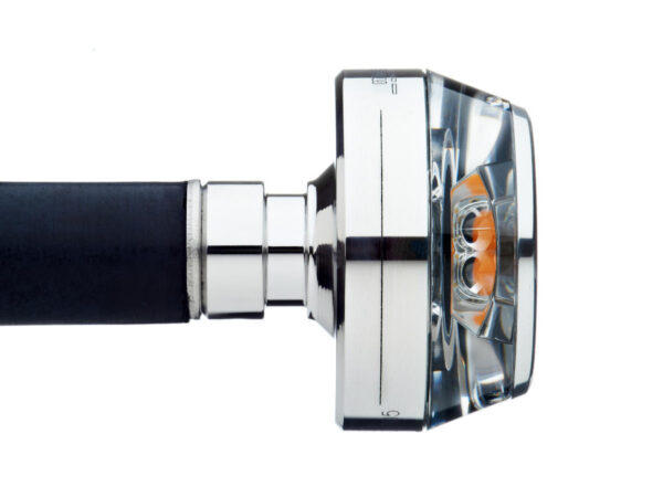 mo.blaze disc LED Bar End Turn Signal Right Side Aluminium Polished Clear LED — изображение 4