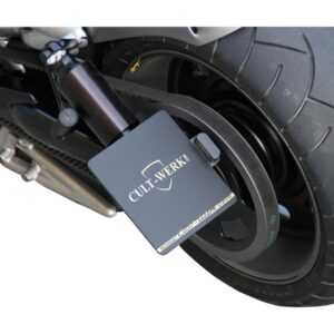 Sidemount License Plate Bracket Kit Germany 180 x 200 mm Black Powder Coated