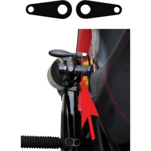 Rear Turn Signal Bracket Black Powder Coated