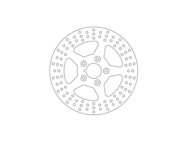 Rigid Brake Rotor 6-Hole Stainless Steel 11,8" Rear