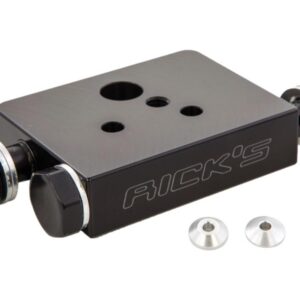 ABS Brake Line Tee Black Anodized