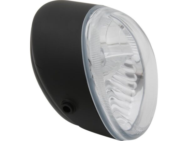 Headlight for V-Rod Black Raw Cut Halogen