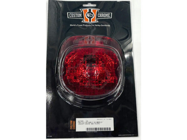 Laydown Taillight Lens 99-Early 03 models, red lens, reflector and bottom tag window