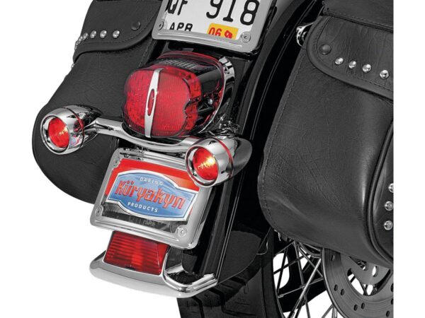 Bullet Light Rear Turn Signal Bar Chrome Red — изображение 2