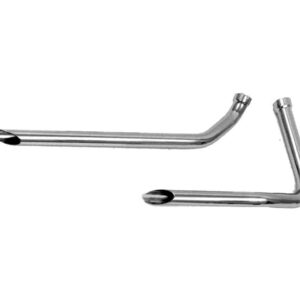 Shotgun Slash Cut Drag Pipes for Panhead Models Chrome 1,75"