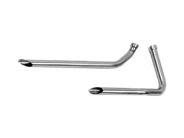 Shotgun Slash Cut Drag Pipes for Panhead Models Chrome 1,75"