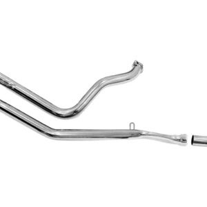 3-Piece Goose Cut 66-69 Shovel Drag Pipes Chrome 1,75"