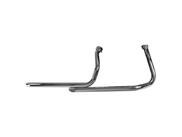Staggered Dual Slash Cut Drag Pipes for Panhead Models Chrome 1,75"