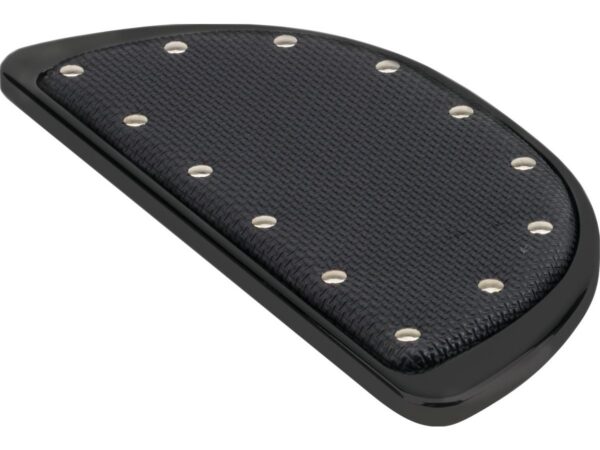 Banana Passenger Floorboard Inserts Black Powder Coated