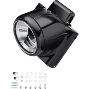 Nacelle 7" Headlight Housing Kit Black Anodized