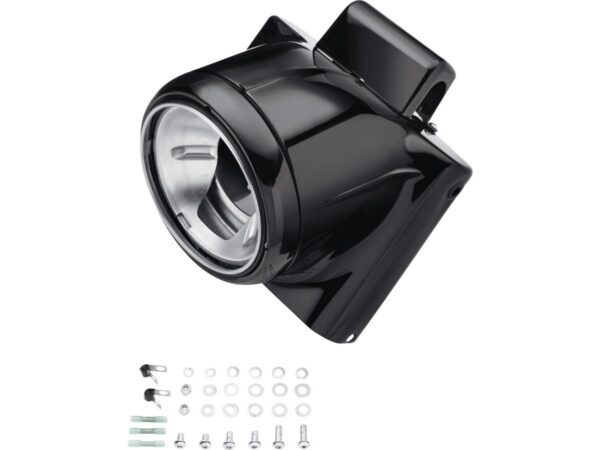 Nacelle 7" Headlight Housing Kit Black Anodized