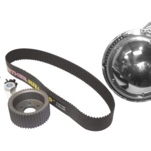 2" Shorty Open Belt Drive for Shovelhead without Motor Plate 52 Tooth Front/69 Tooth Rear, 142 Tooth 2" Belt