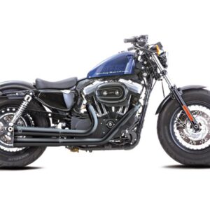 Double Groove 2 in 2 Exhaust System Black Satin