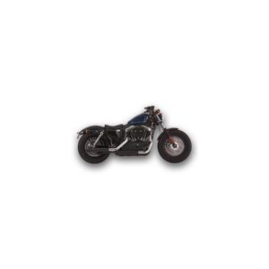 Double Groove Slip-On Mufflers Black Satin