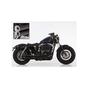 Double Groove 2 in 2 Exhaust System Black Satin