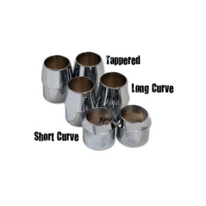 Exhaust End Cap Long Curve Chrome 1,75"