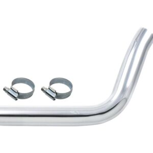 Paughco Exhaust Heat Shields 2 into 1 Exhaust System Chrome Rear
